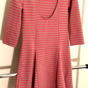 Scoop neck skater dress